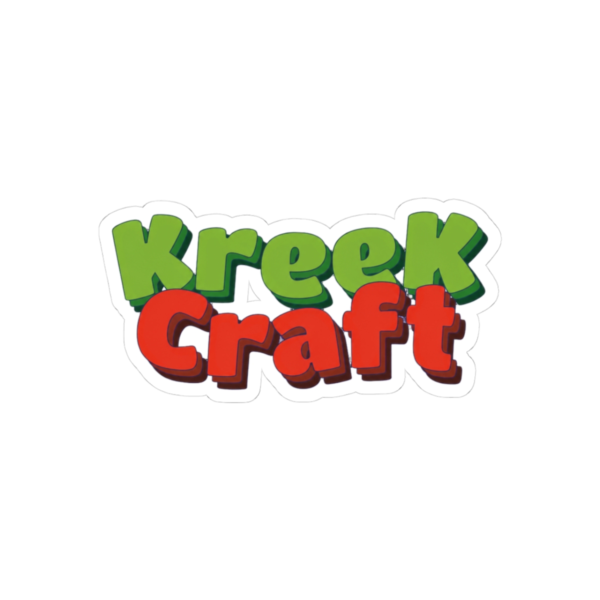 KreeKCraft Minecraft Emblem Gamer Sticker - Official stickers merchandise