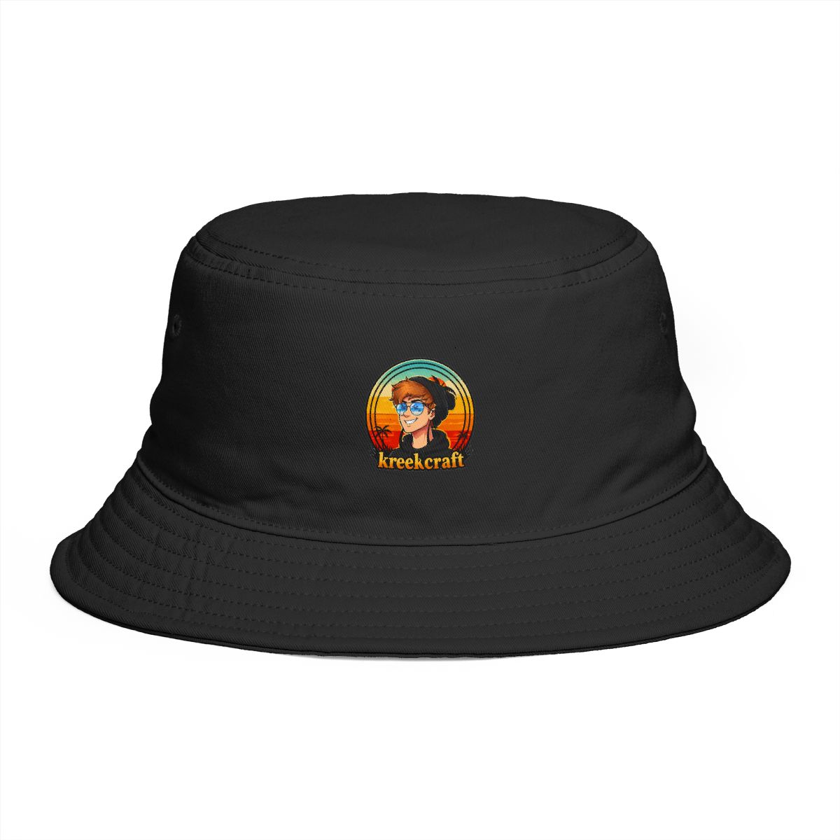 KreekCraft Sunset Bucket Hat - Gamer Fan Shade & Style - Official hats merchandise