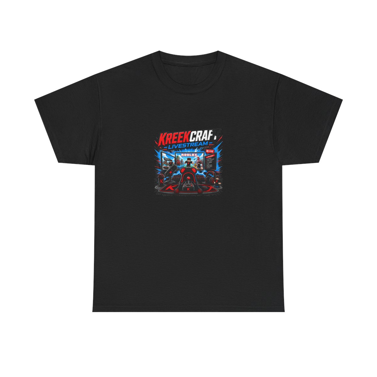 KreekCraft "KreekCraft Livestream" Unisex Tee - KreekCraft official t-shirts merch